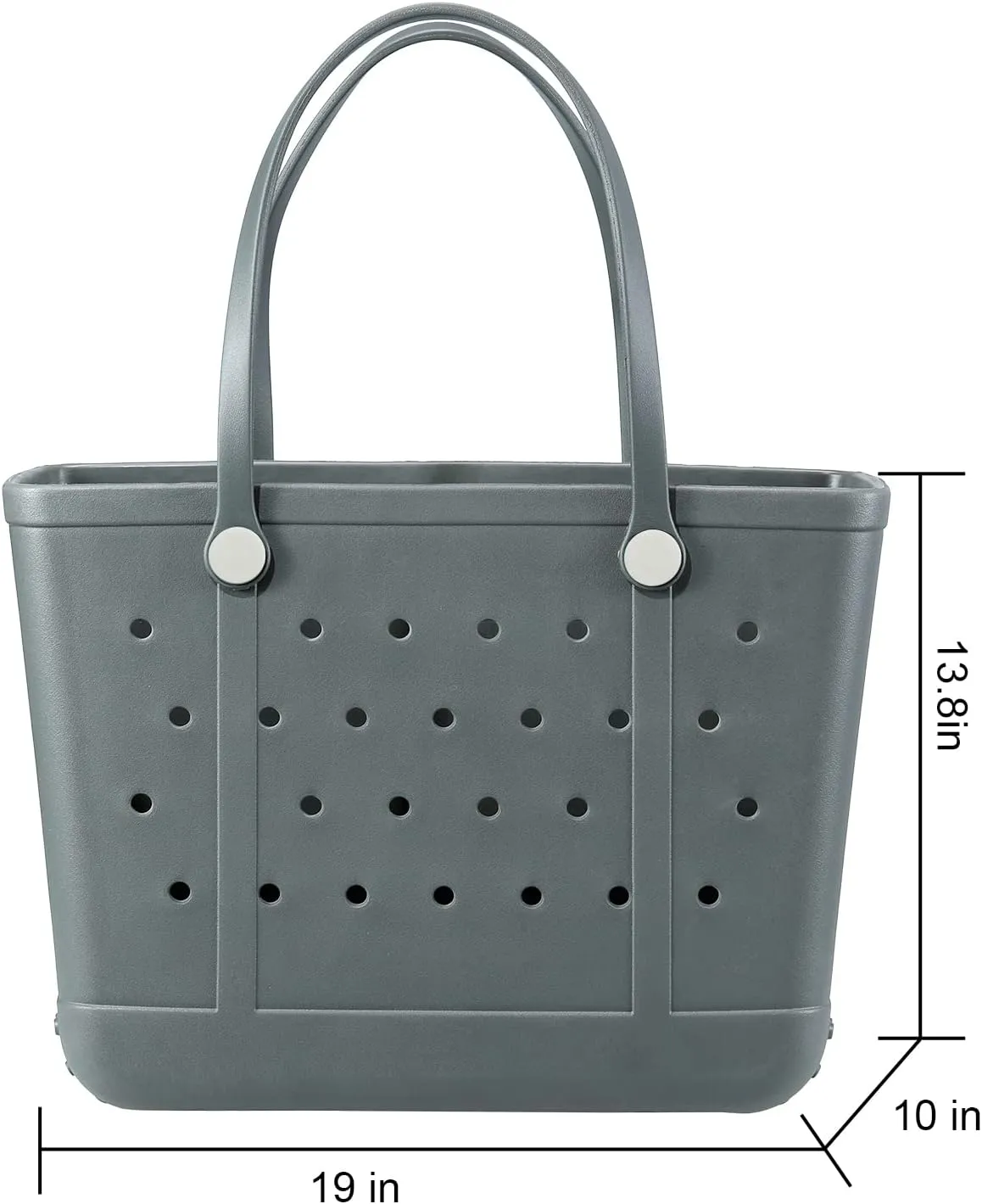Beach Bag X Large Rubber Beach Tote Bag, Waterproof Washable Open for Women Croc Bag Hand Bag for Beach Pool Yoga