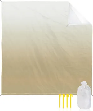 Beach Blanket Sandproof, Farm Yellow Gradient Waterproof Beach Mat Lightweight Quick Drying Picnic Blanket Beach Essentials for Travel Camping Hiking 95x80in