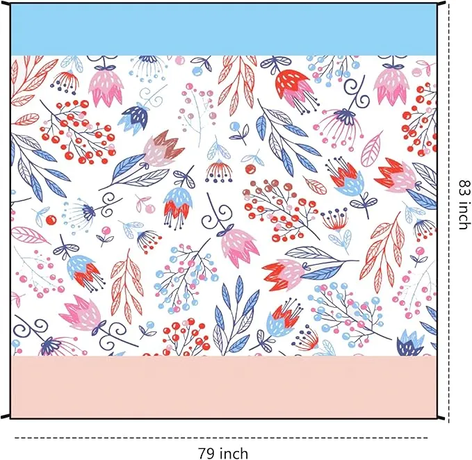 Beach Blanket Waterproof Sandproof Extra Large Beach Mat 79" X 83"/120"x108"for 1-8 Adults Quick Drying Durable Outdoor Picnic Mat for Beach Travel Camping Hiking