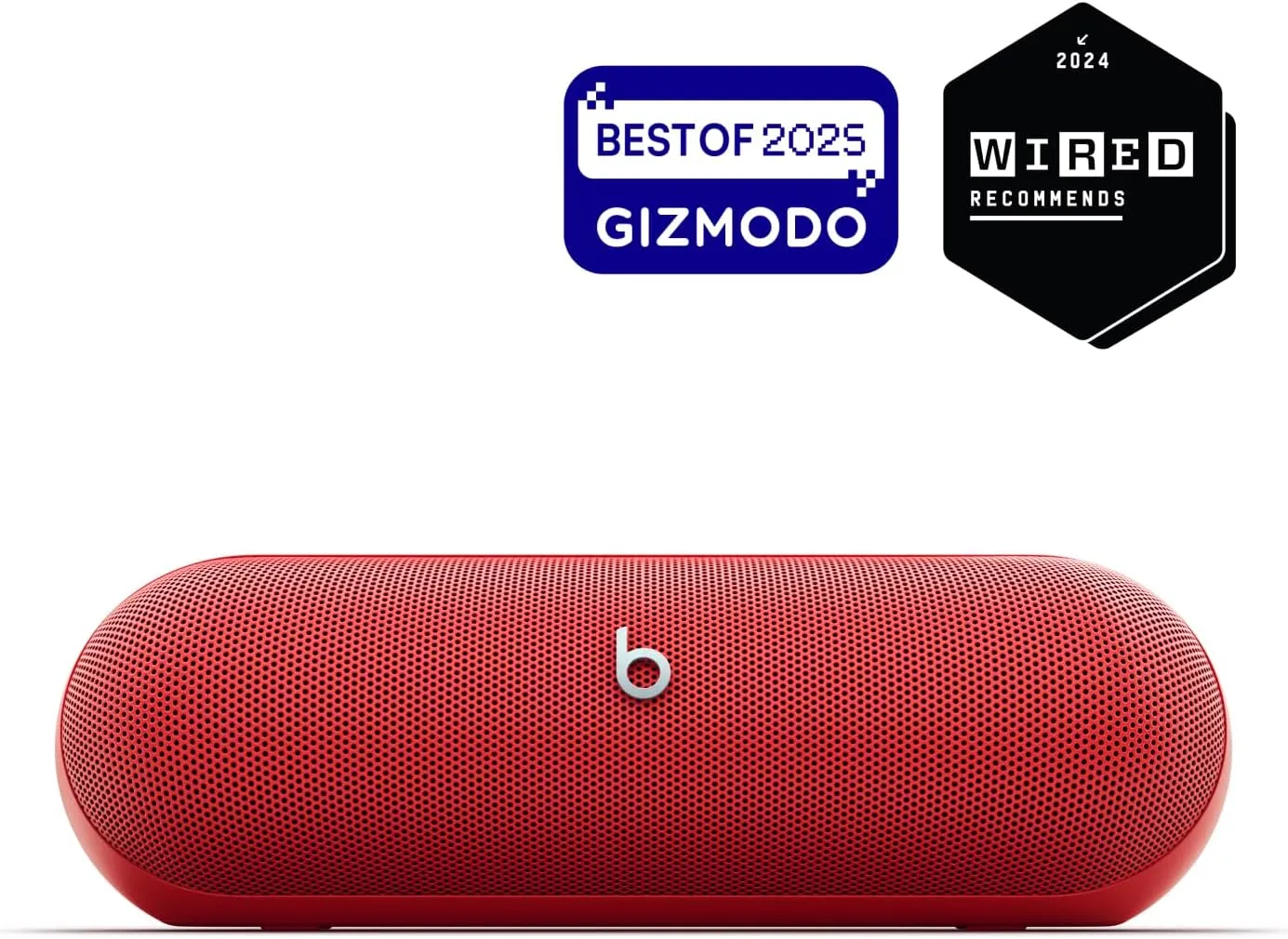 Beats Pill - Portable Bluetooth Speaker - Up to 24H Battery Life, Water Resistant, Bluetooth, Apple & Android Compatible, Seriously Loud Sound for Home, Outdoor and Travel – Statement Red