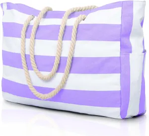 Becokan Beach Bags for Women Large Waterproof Beach Tote Bag Zipper Beach Bags Waterproof Sandproof Swim Pool Bag Large Tote