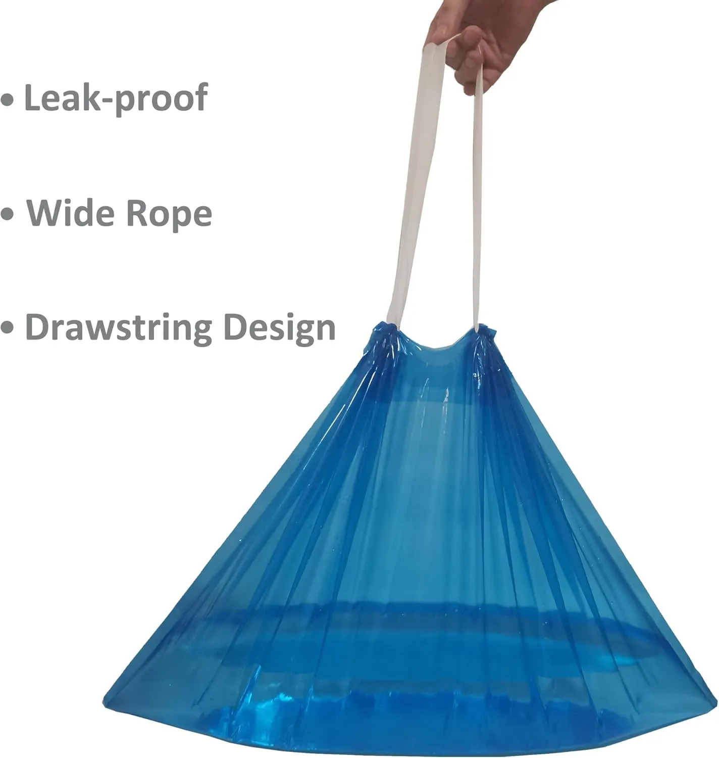 Bedside Commode Liners Compatible with Medline Bedside Commode | 100 Count Disposable Bags Universal Fit Most Standard Toilet Chair Bucket | Portable Toilet Bags Blue
