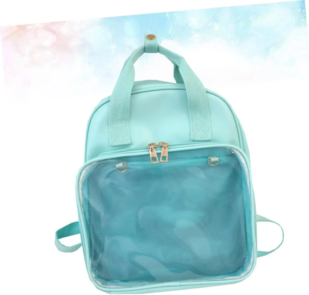 BESPORTBLE Pvc Candy Backpack School Bag for Ages Storage Compartment Convenient Zipper Design