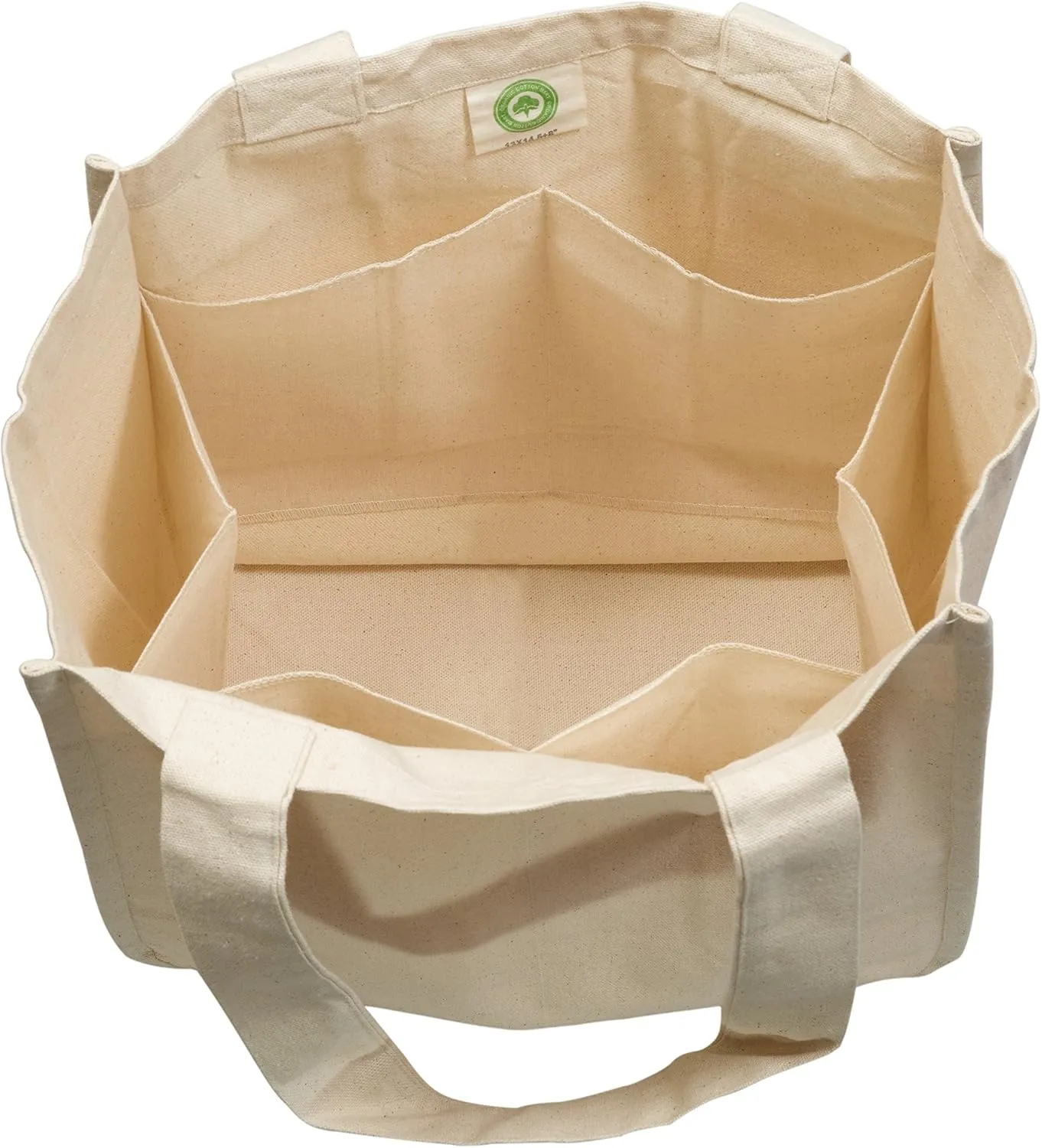Best Cloth Tote Shopping Bags Heavy Duty & Premium - Reusable Canvas Shopping Bags for Groceries - Washable & Eco-friendly Cloth Beach Bags with Handles - Perfect Picnic Tote Bags (2 Bags)