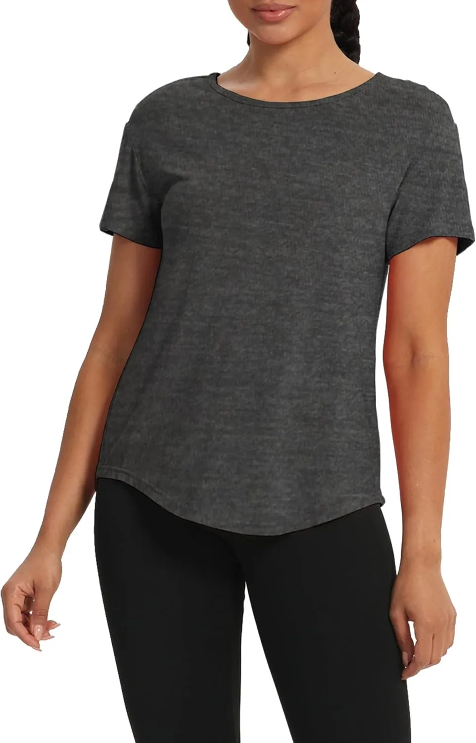 Bestisun Women Short Sleeve Workout Athletic Shirts Tie Back Sports Gym Tops Mesh Yoga Clothes