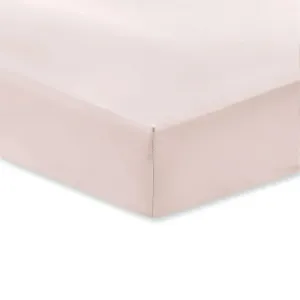 Bianca 400 TC Cotton Sateen Fitted Sheets | Blush