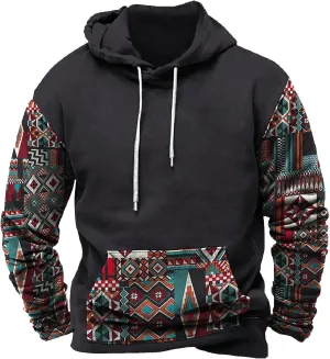 Big and Tall Hoodies for Men Casual Vintage Mens Hooded Sweatshirt Big and Tall Lightweight Fall Hoodies Streetwear