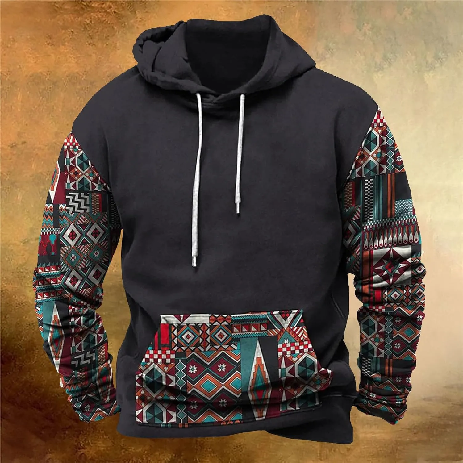 Big and Tall Hoodies for Men Casual Vintage Mens Hooded Sweatshirt Big and Tall Lightweight Fall Hoodies Streetwear