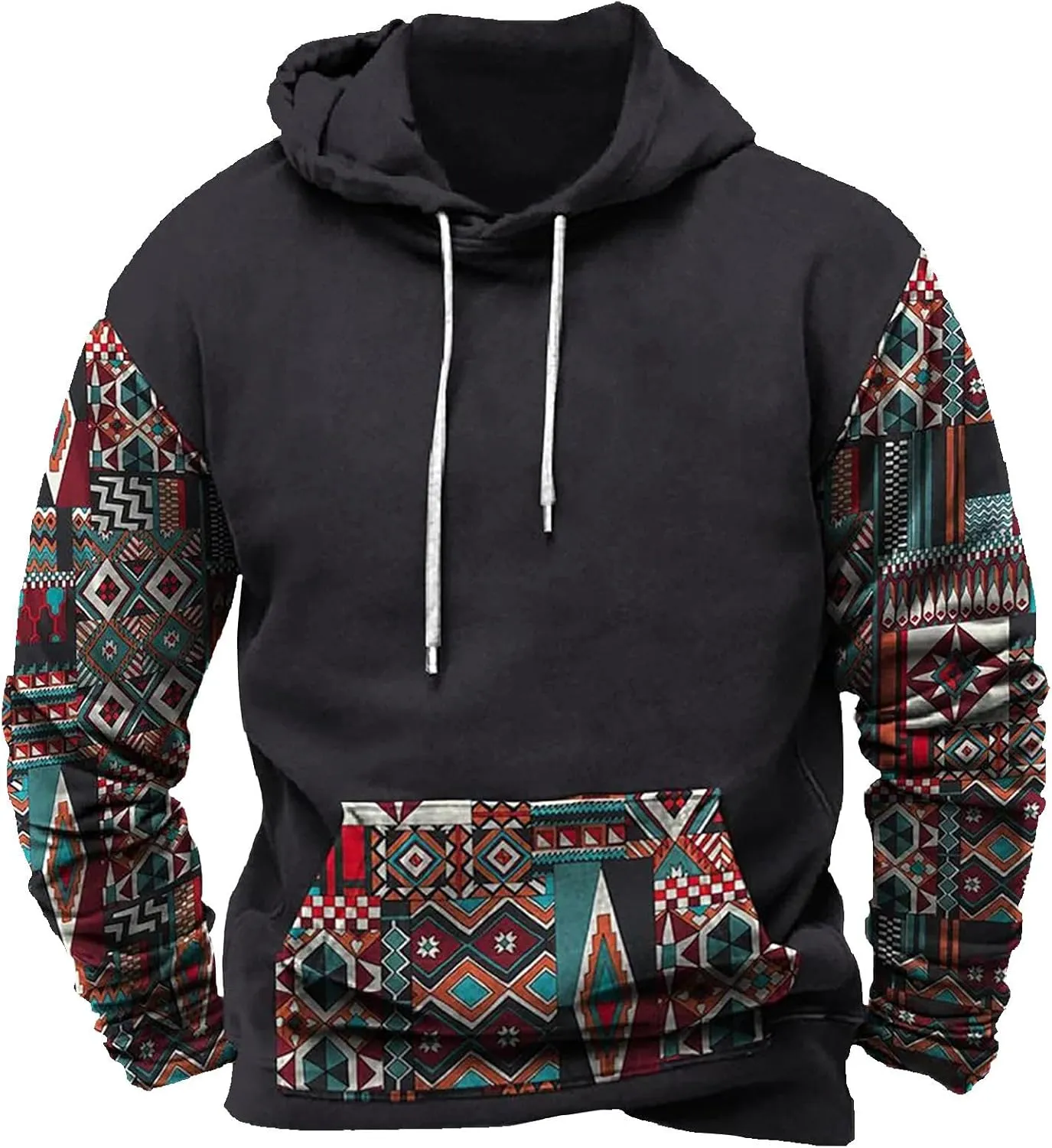 Big and Tall Hoodies for Men Casual Vintage Mens Hooded Sweatshirt Big and Tall Lightweight Fall Hoodies Streetwear