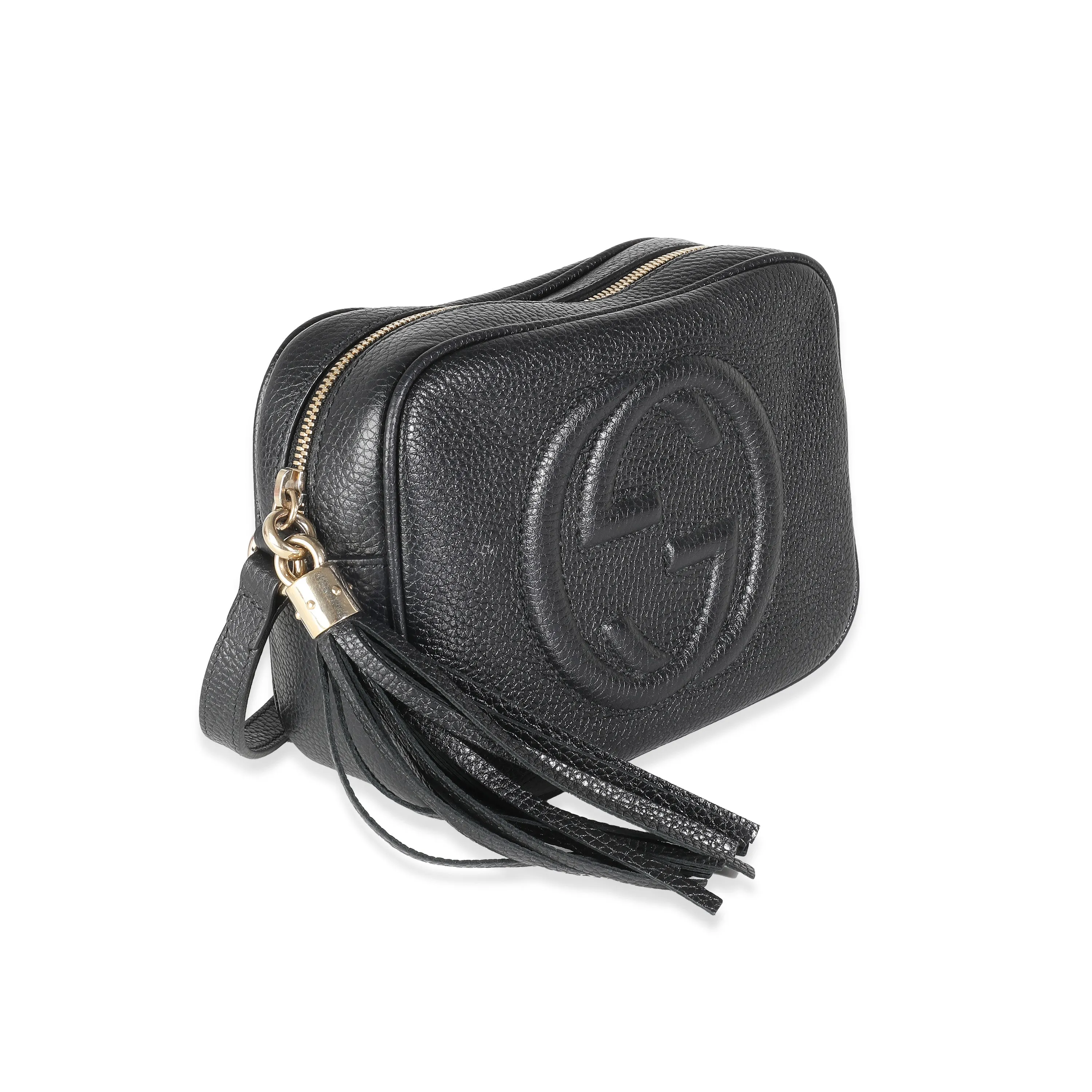 Big offer Gucci Pebbled Black Soho Calfskin All-inclusive Disco Bag