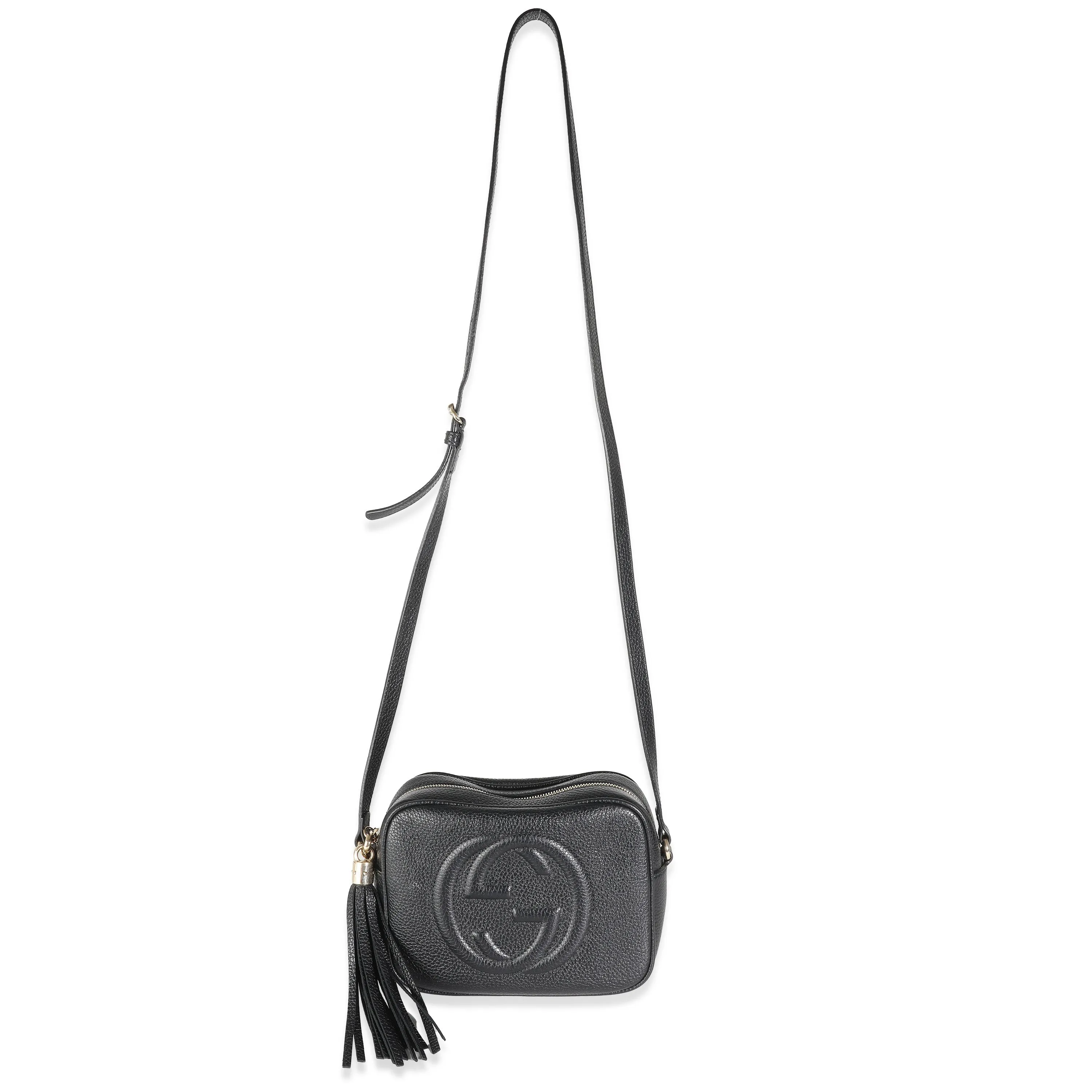 Big offer Gucci Pebbled Black Soho Calfskin All-inclusive Disco Bag