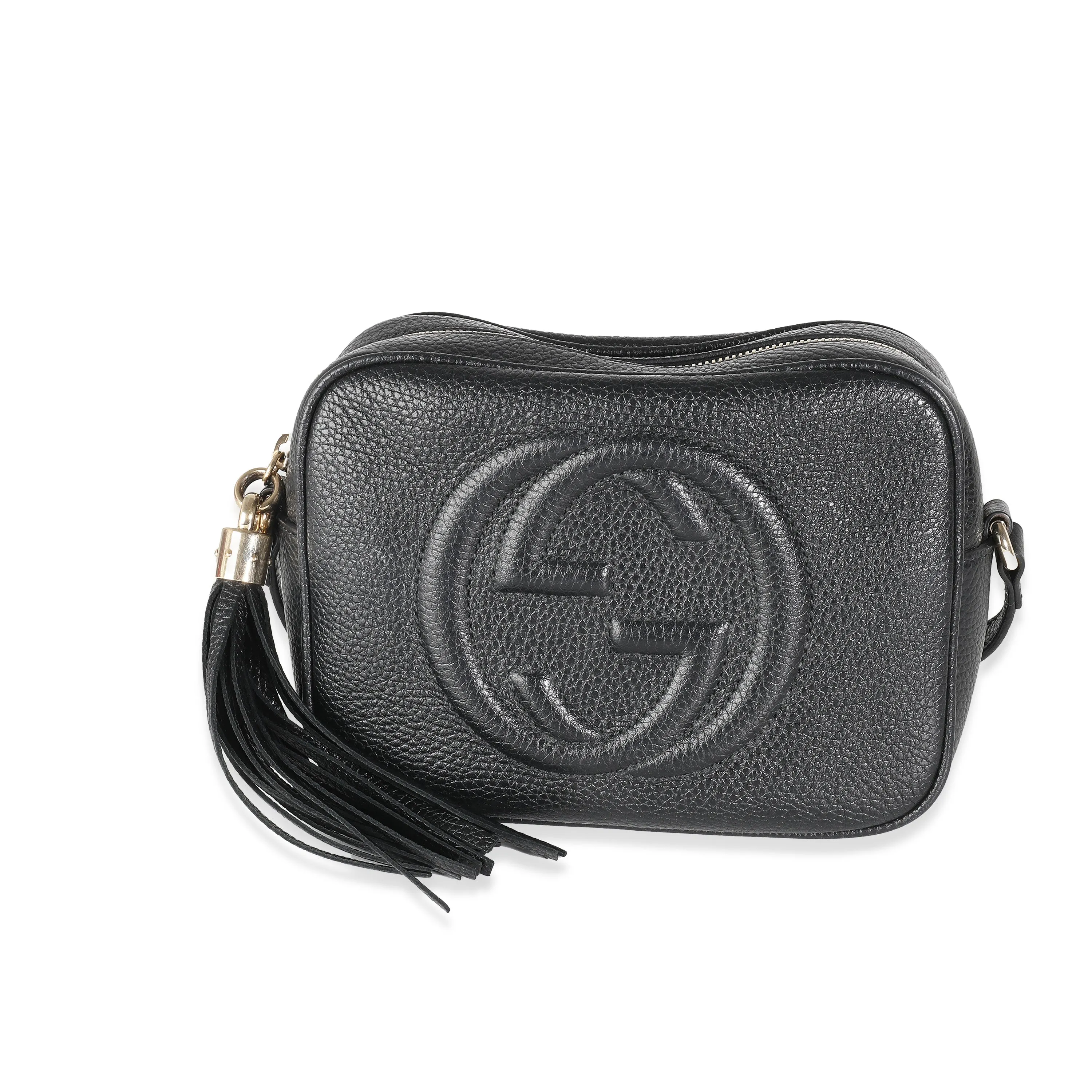 Big offer Gucci Pebbled Black Soho Calfskin All-inclusive Disco Bag