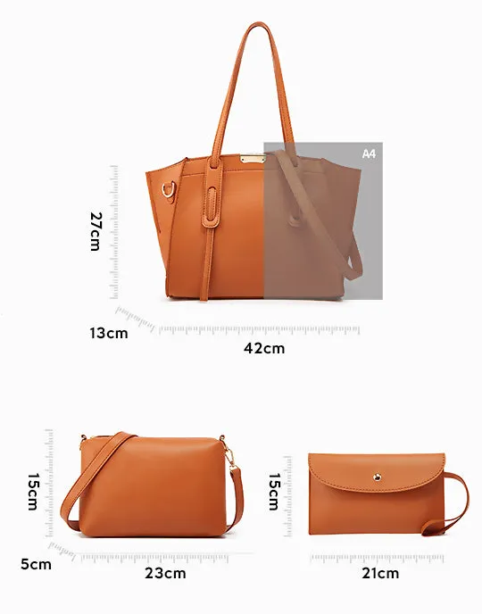 Big Storage Three Sizes Tote/Shoulder/Crossbody Bags Set