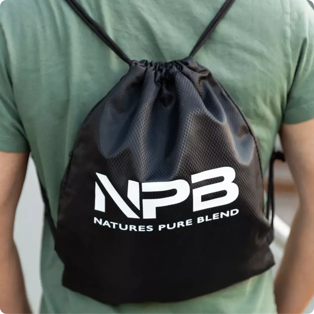 Black Drawstring Backpack