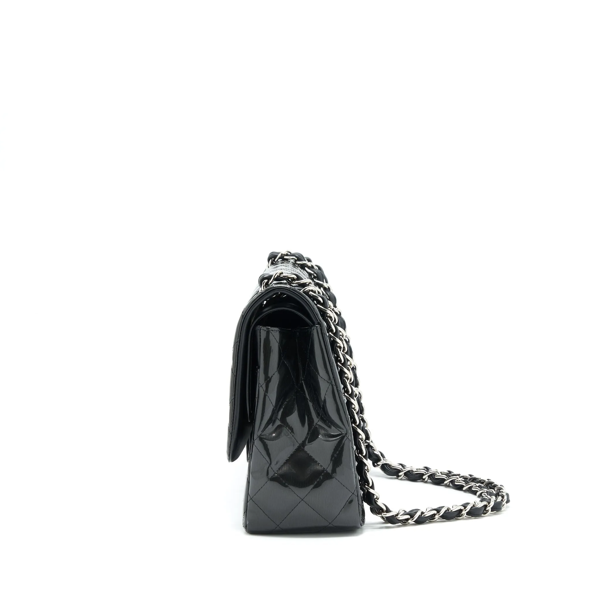 Black Flap Classic Jumbo Buy-one-get-one Proactive support Patent Bag Chanel