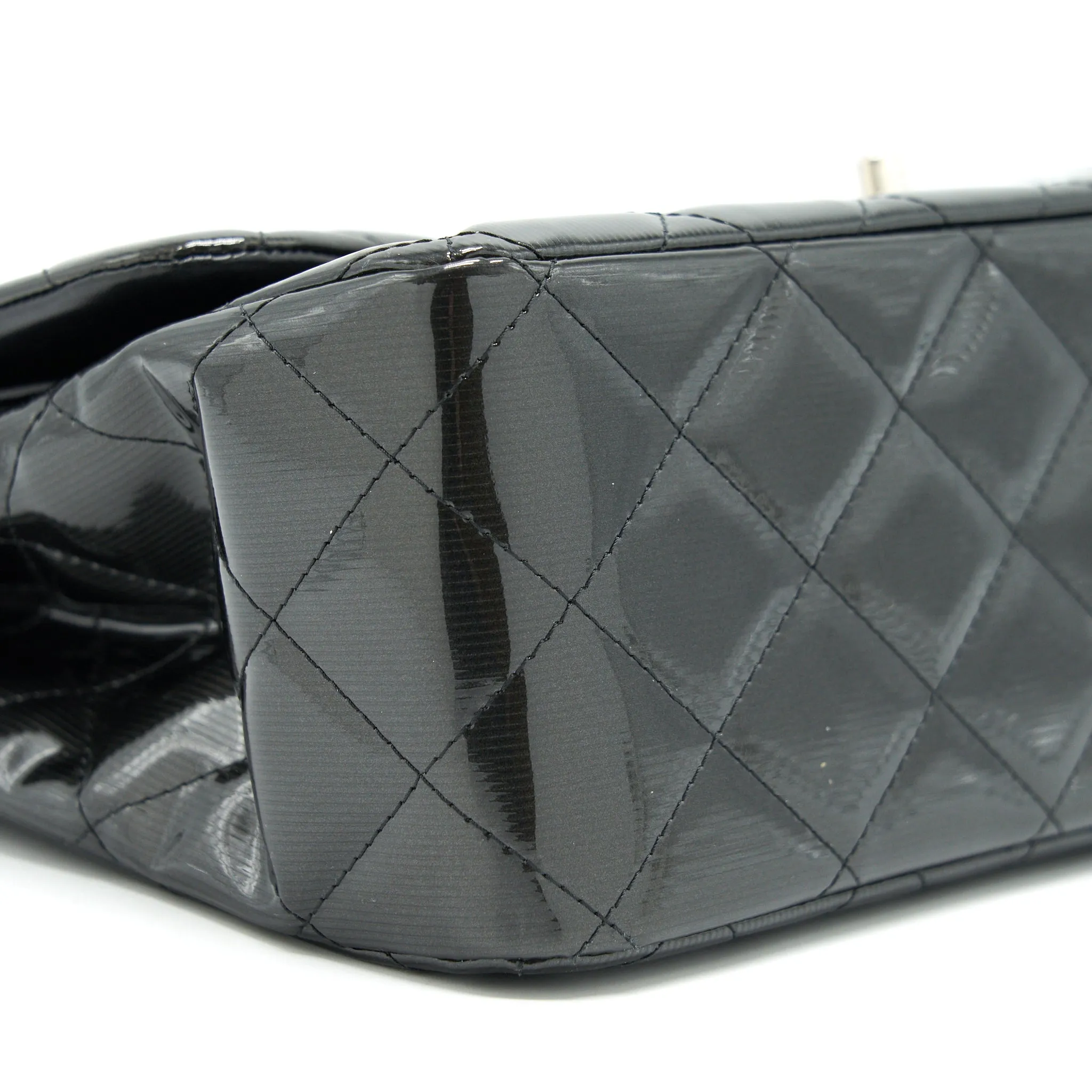 Black Flap Classic Jumbo Buy-one-get-one Proactive support Patent Bag Chanel