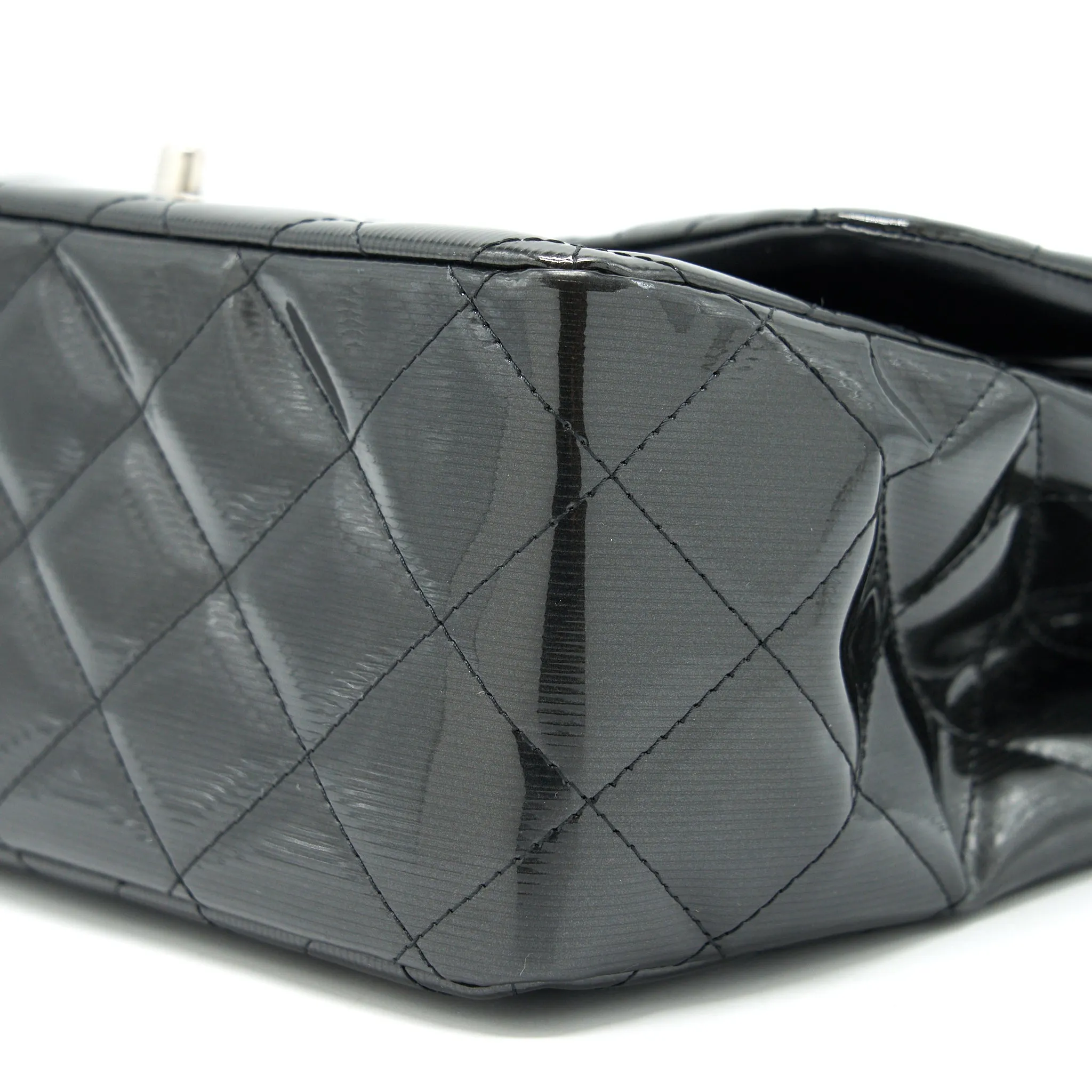 Black Flap Classic Jumbo Buy-one-get-one Proactive support Patent Bag Chanel