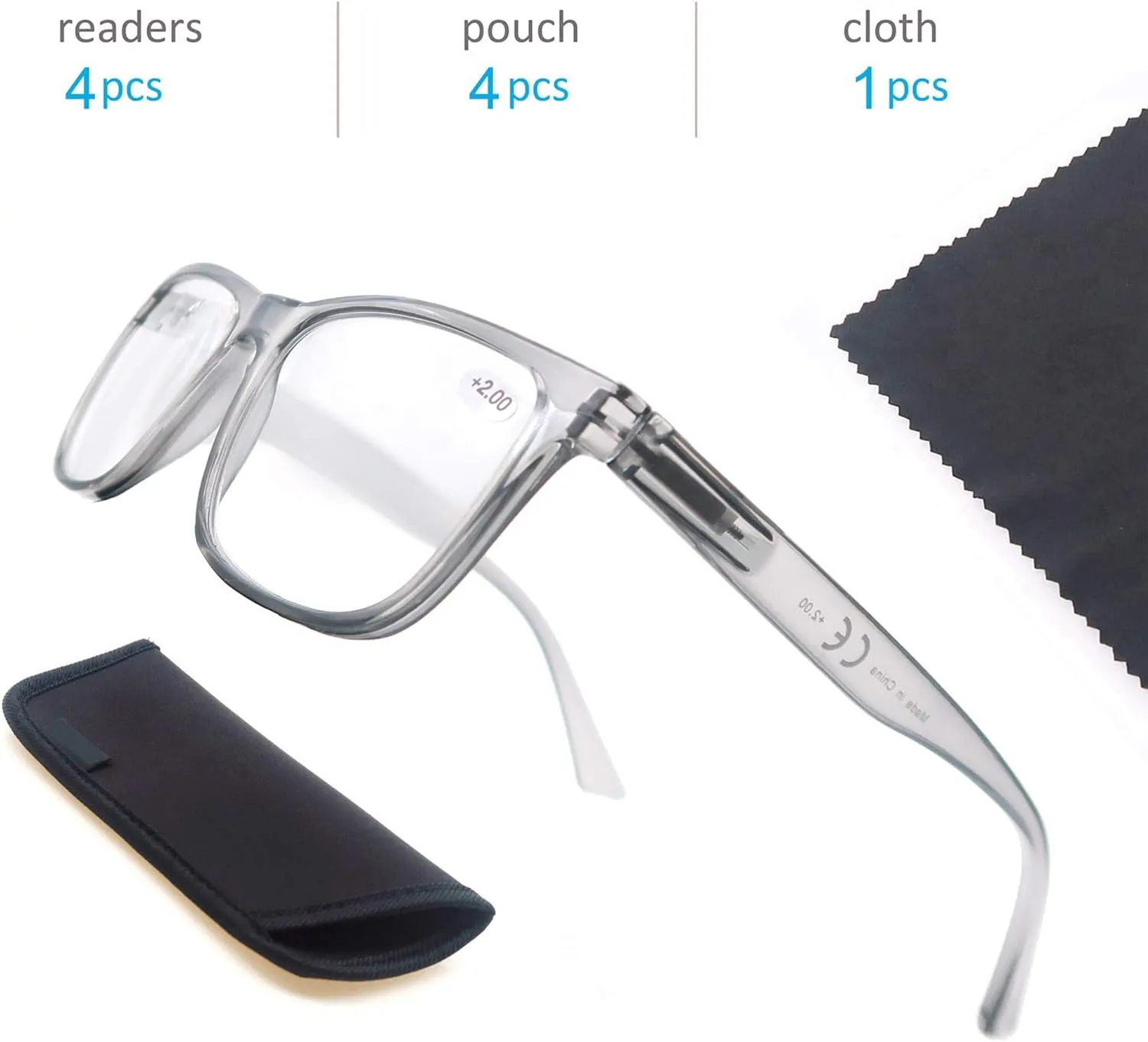 Blue Light Blocking Reading Glasses Men Large Oversized Square Readers Wide fit Cheaters for Men W/Big Head/Large Face