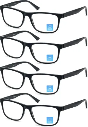 Blue Light Blocking Reading Glasses Men Large Oversized Square Readers Wide fit Cheaters for Men W/Big Head/Large Face