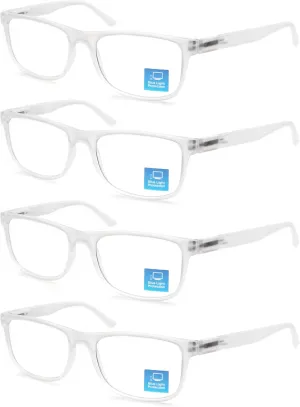 Blue Light Blocking Reading Glasses Men Large Oversized Square Readers Wide fit Cheaters for Men W/Big Head/Large Face