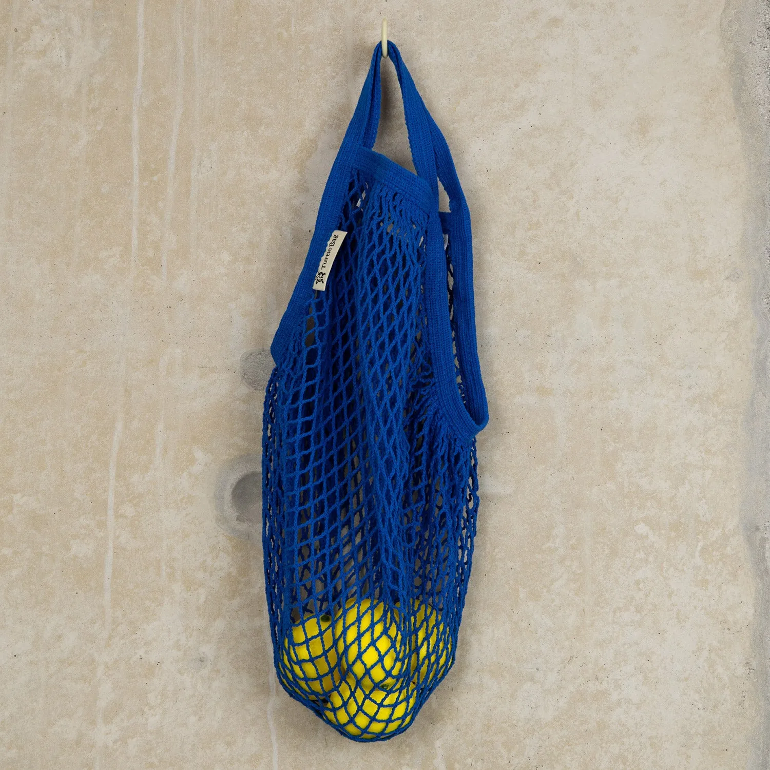 Blue Organic Short Handled Bag