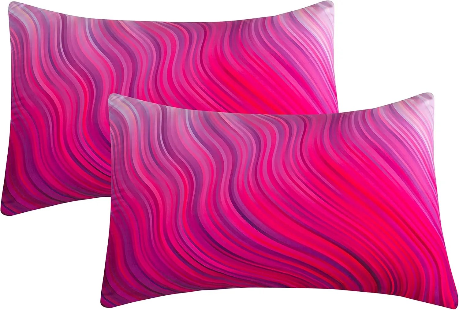 BODHI Girls Comforter Twin Size Red Pink Purple Bedding Set Pastel Pink Bed in A Bag Comforter Set Marble Abstract Art Bed Set Bright Girly Purple Comforter Bedding Set(Twin)