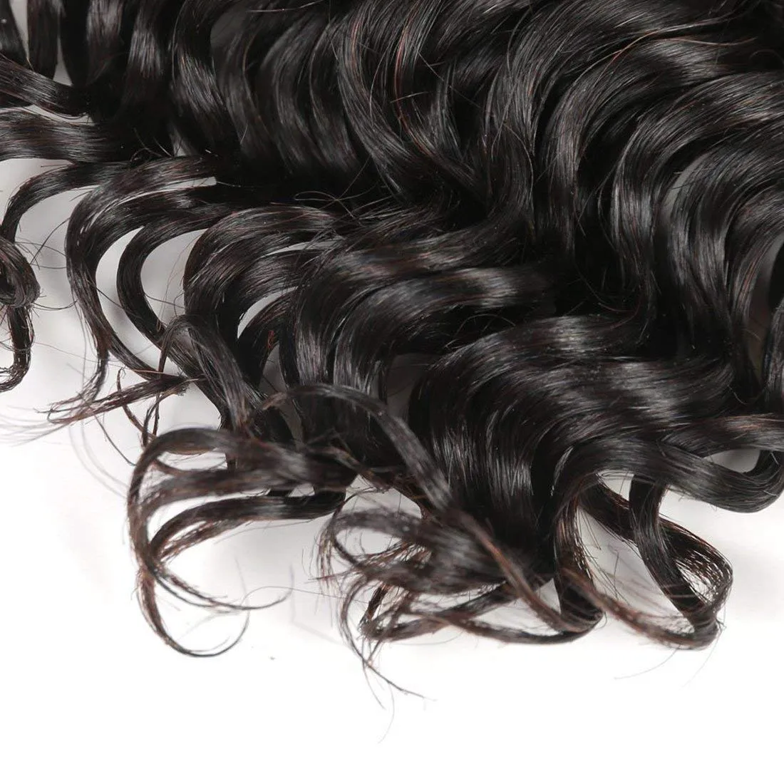 Brazilian Body Wave/Water Wave/Deep Wave/Funmi/Human Hair Bundles Unprocessed Human Hair Natural Black 50g (8/8/8/8)