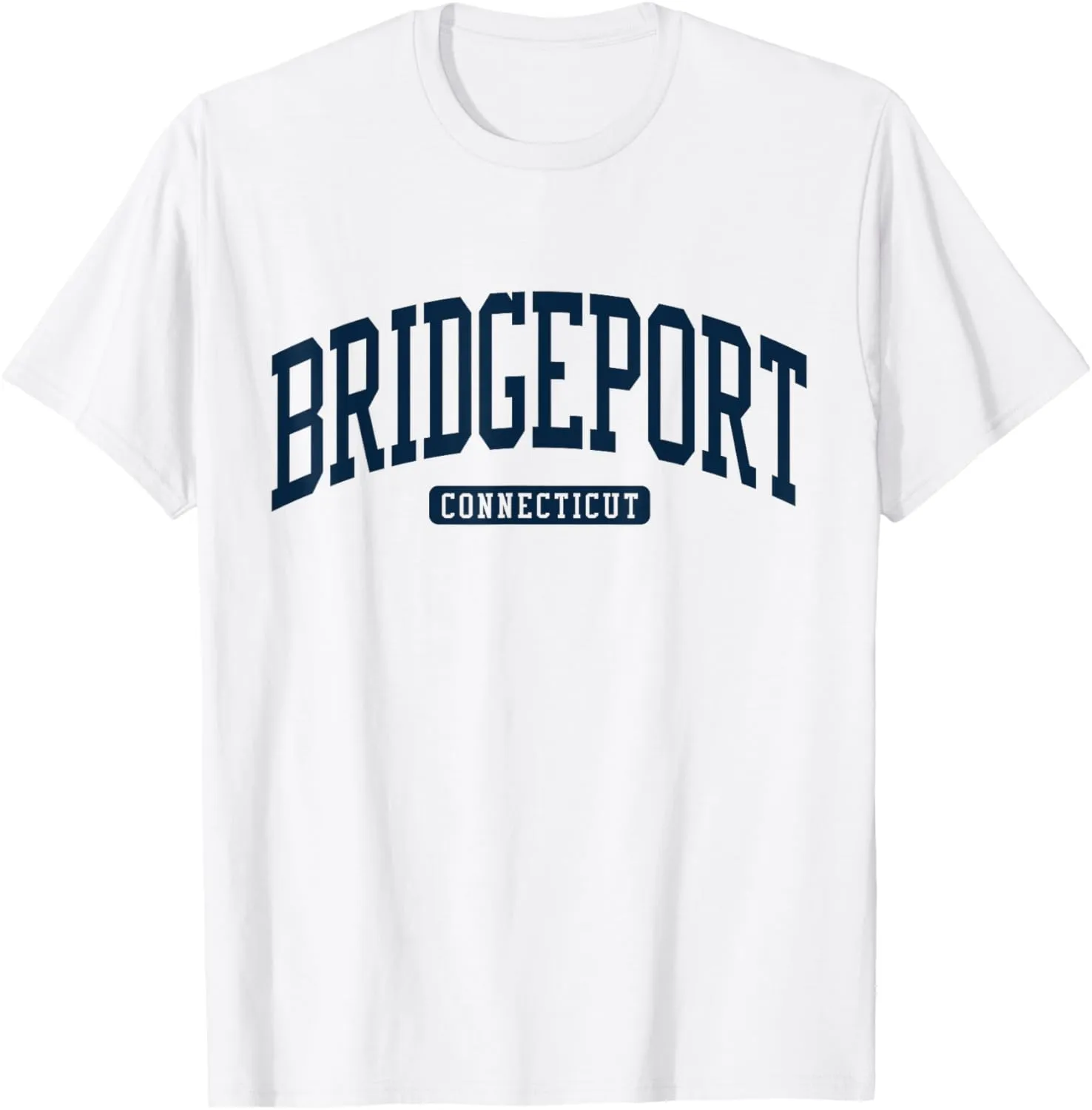 Bridgeport Connecticut CT College University Style Navy T-Shirt