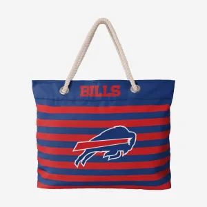 Buffalo Bills Nautical Stripe Tote Bag