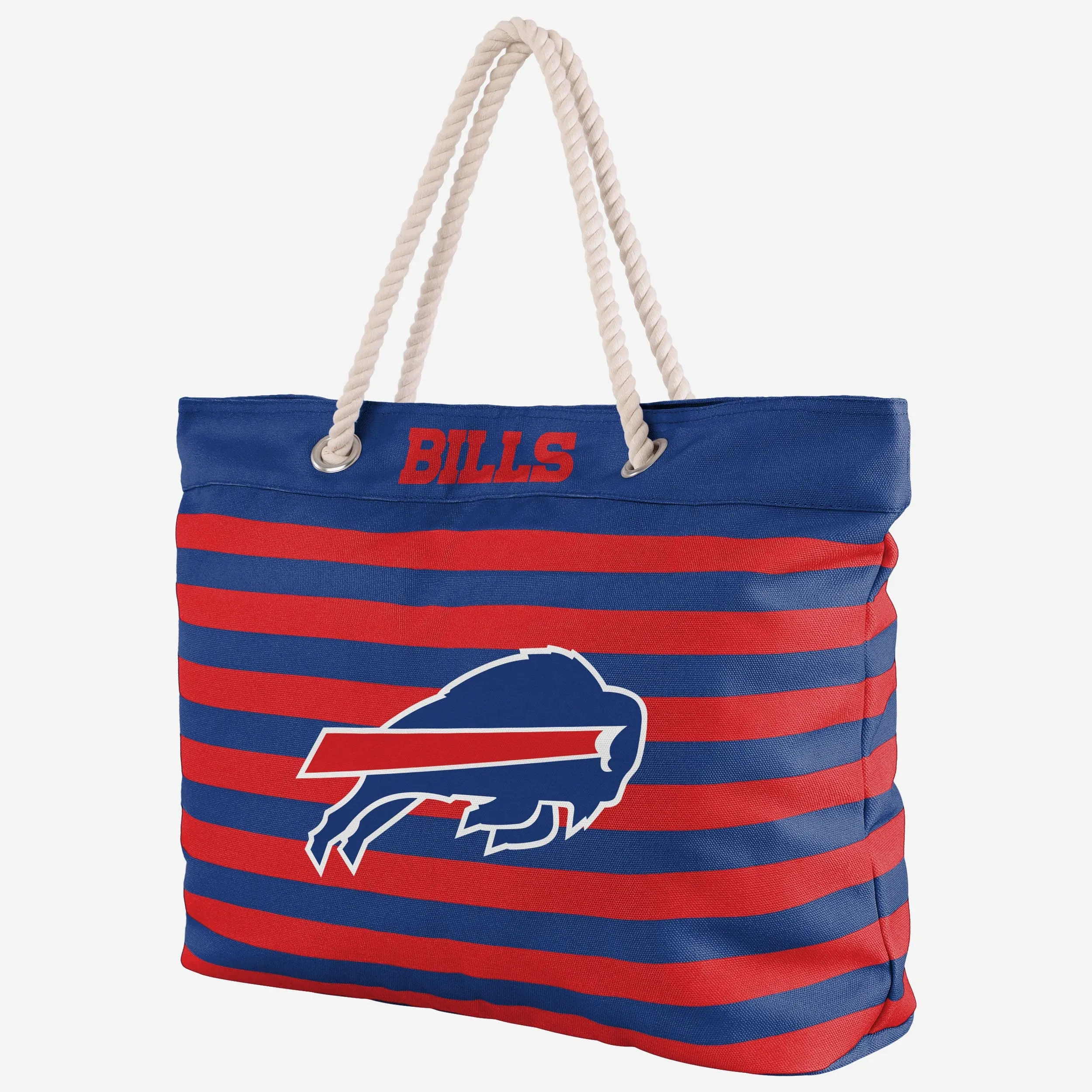 Buffalo Bills Nautical Stripe Tote Bag