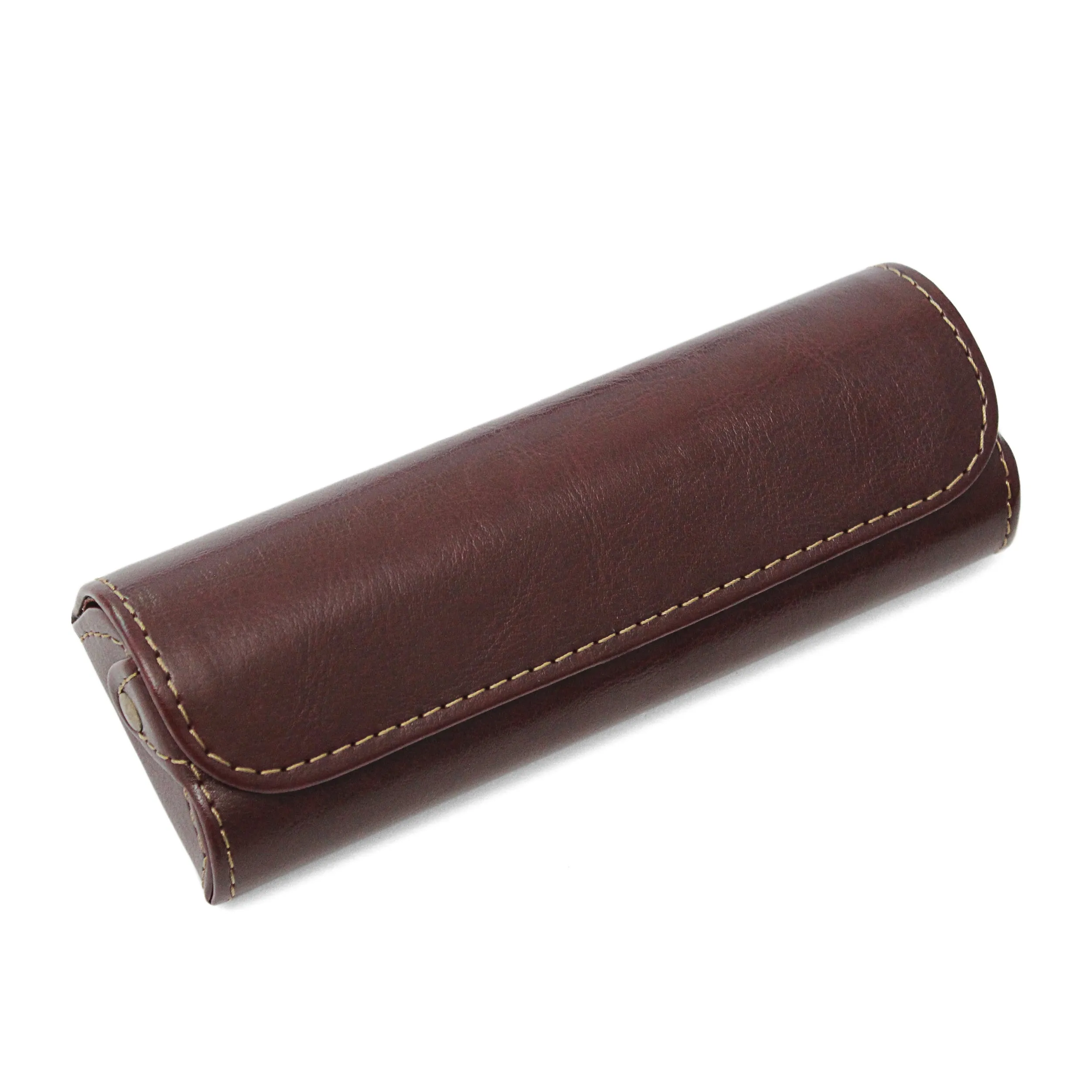 Burgundy Hard Reading Glasses Case with Soft Felt Lining