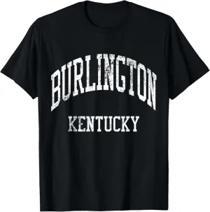 Burlington Kentucky Retro 70s College Sports Style T-Shirt