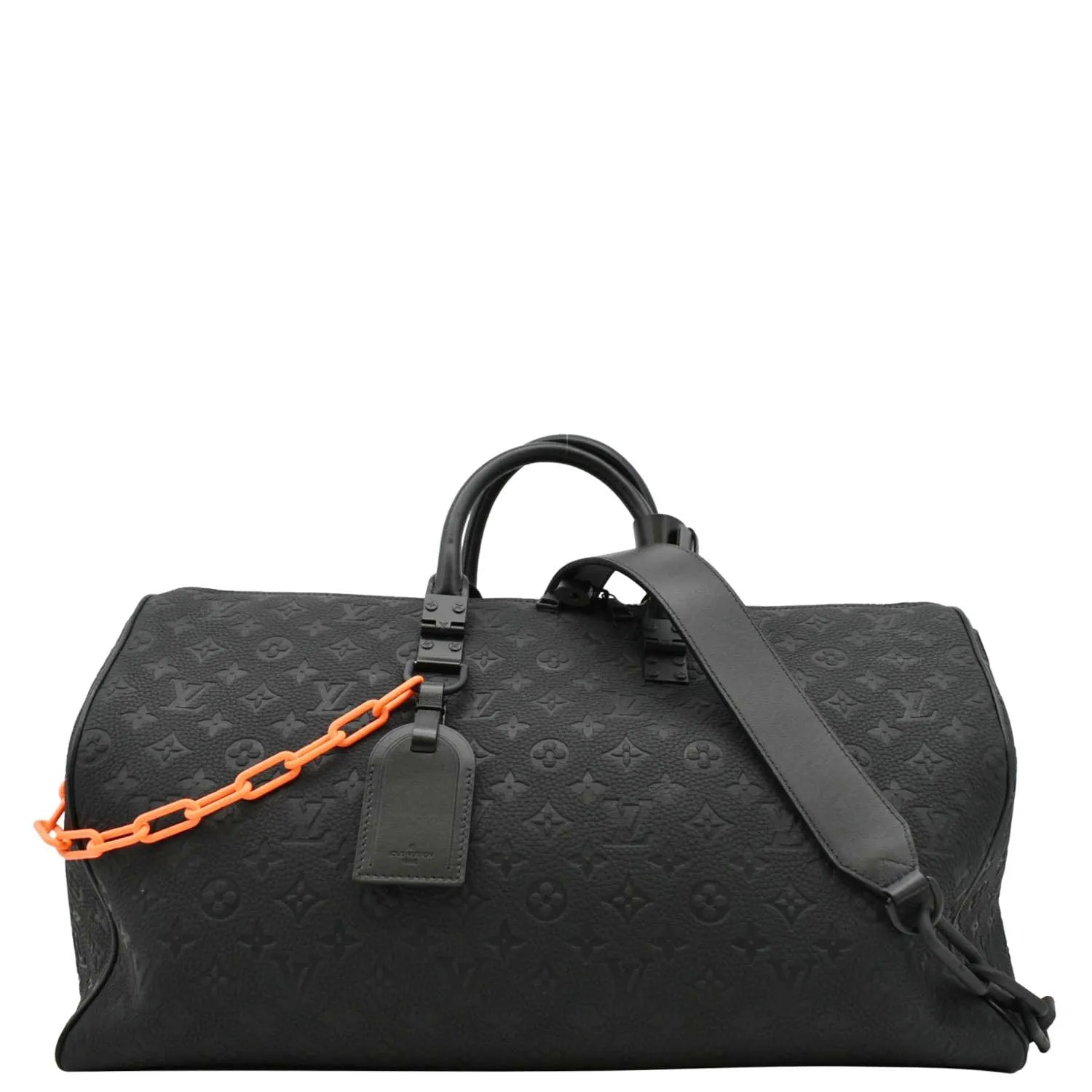 by Early access Bag Taurillon LOUIS Black 50 Money-saving Absolute Virgil VUITTON Leather Abloh Keepall Travel