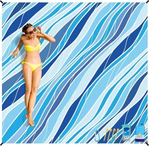 BYDOLL Beach Blanket Sandproof Waterproof 78''×110''1-7 Adults Compact Lightweight Oversized Beach Blanket Large Picnic Mat Beach Blanket for Travel Camping Hiking Picnic