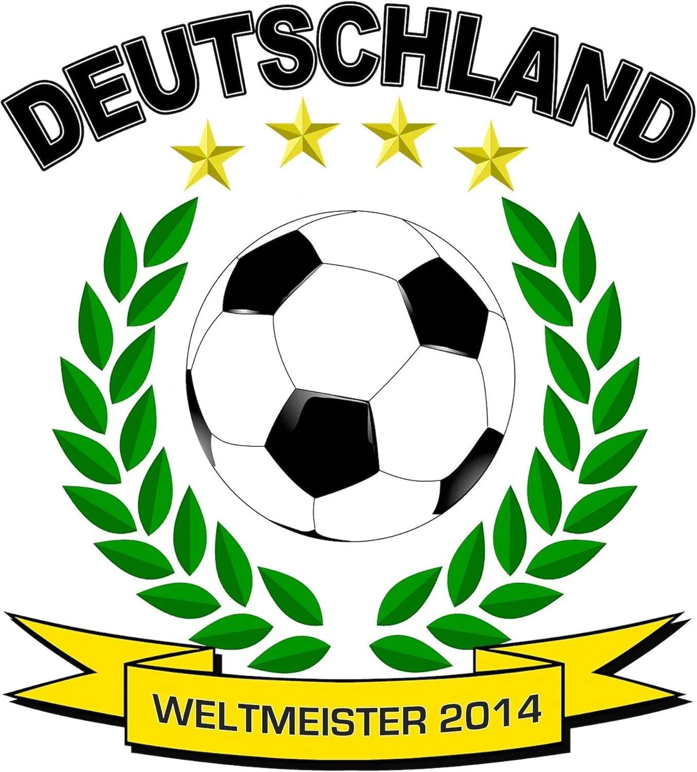 CafePress Deutschland Weltmeister 2014 Bumper Sticker Sticker (Bumper 50 pk)