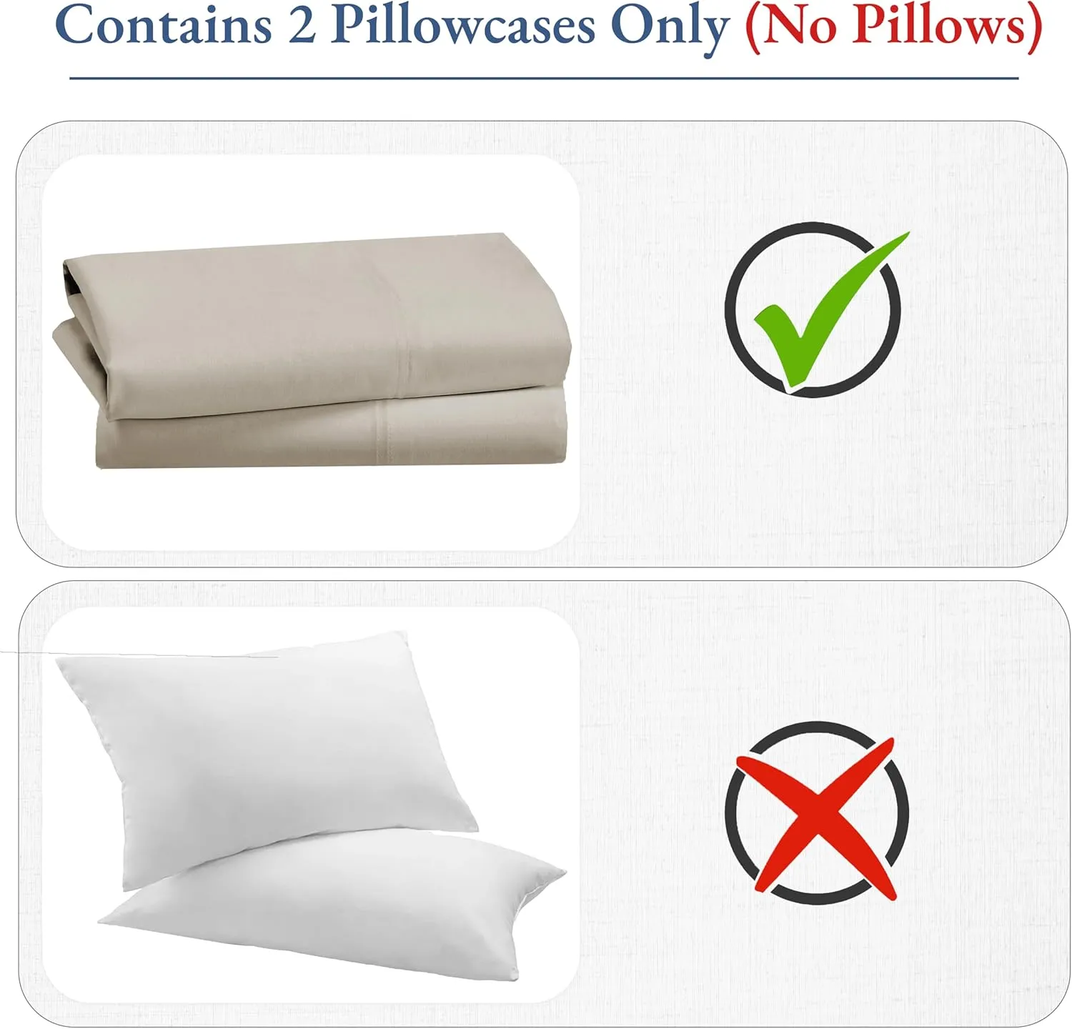 California Design Den 100% Cotton King Pillow Cases Set of 2, 800 Thread Count, Soft and Cool Pillow Cases Sateen, Fits King Size Pillows, Softer Than Egyptian Cotton Pillowcases (Beige)