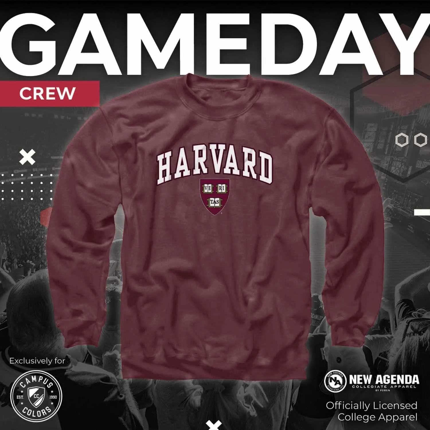 Campus Colors Adult Arch & Logo Soft Style Gameday Crewneck Sweatshirt