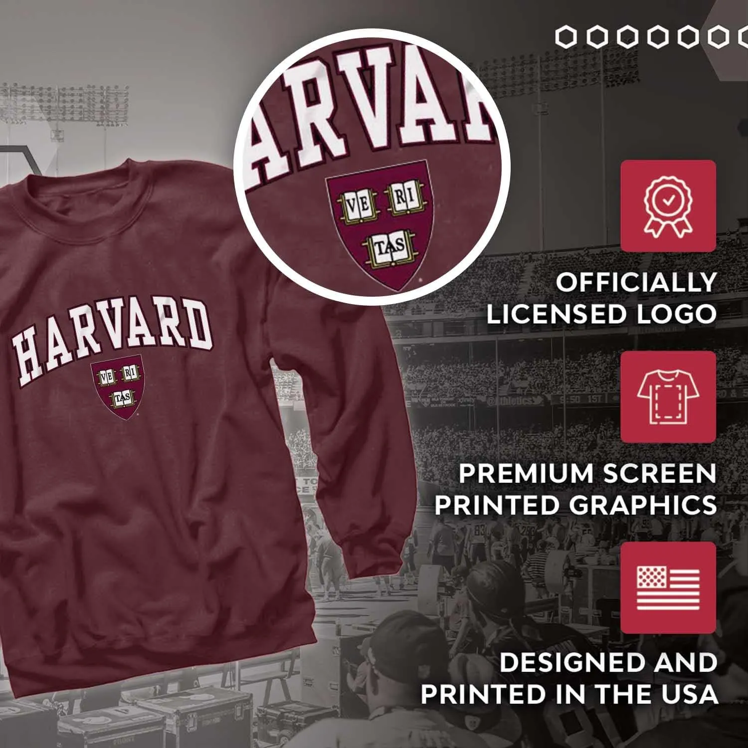 Campus Colors Adult Arch & Logo Soft Style Gameday Crewneck Sweatshirt