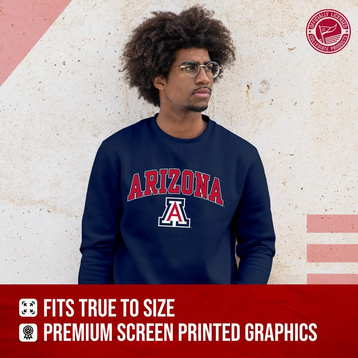 Campus Colors Adult Arch & Logo Soft Style Gameday Crewneck Sweatshirt