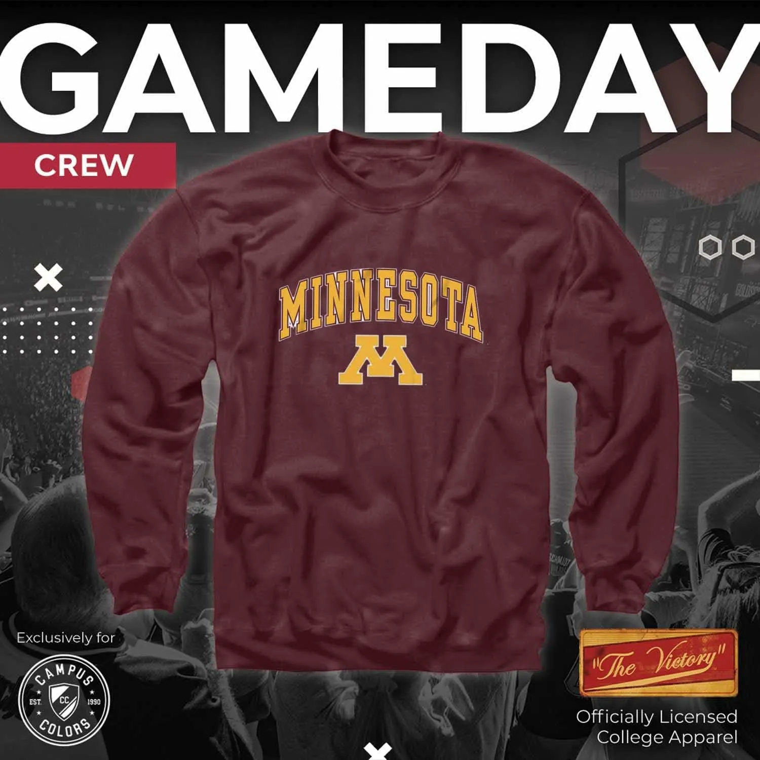 Campus Colors Adult Arch & Logo Soft Style Gameday Crewneck Sweatshirt