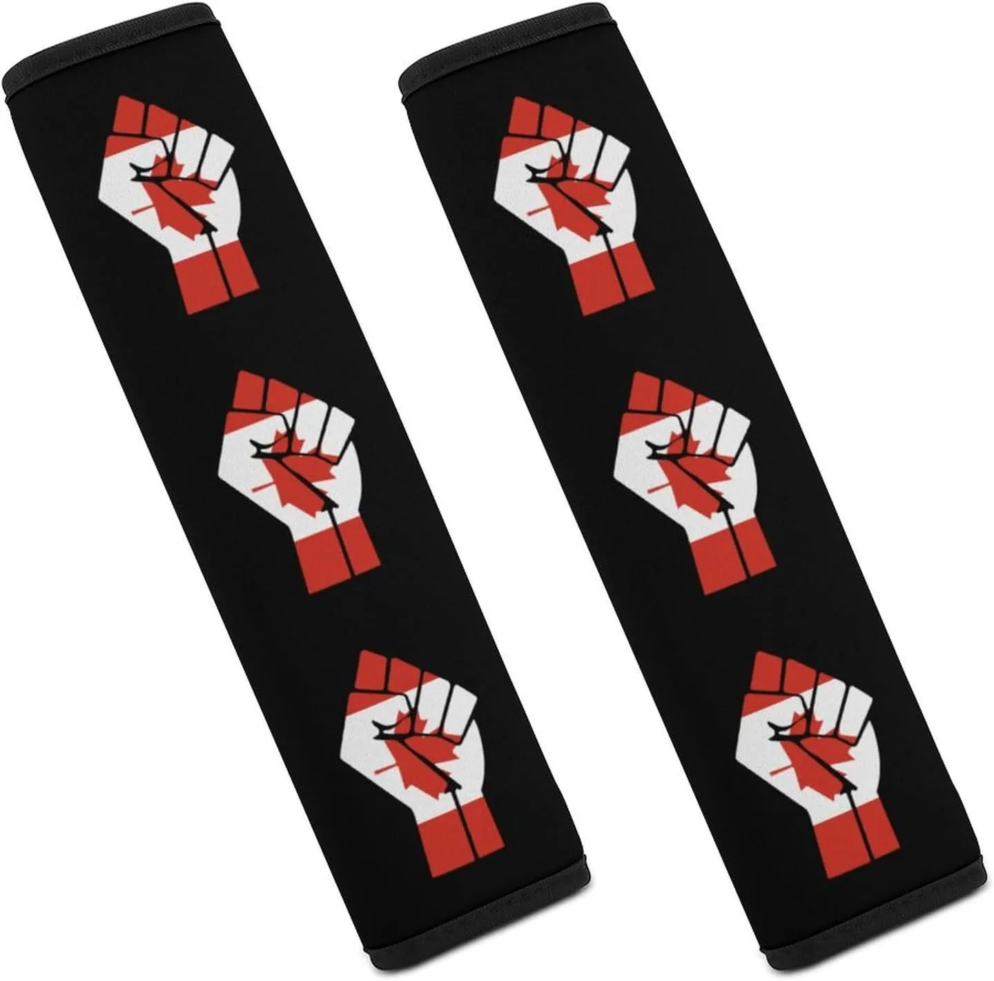 Canada Flag Resist Fashion Car Seat Belt Cover Pad for Shoulder Bag Camera Soft Comfort Accessories 2PCS