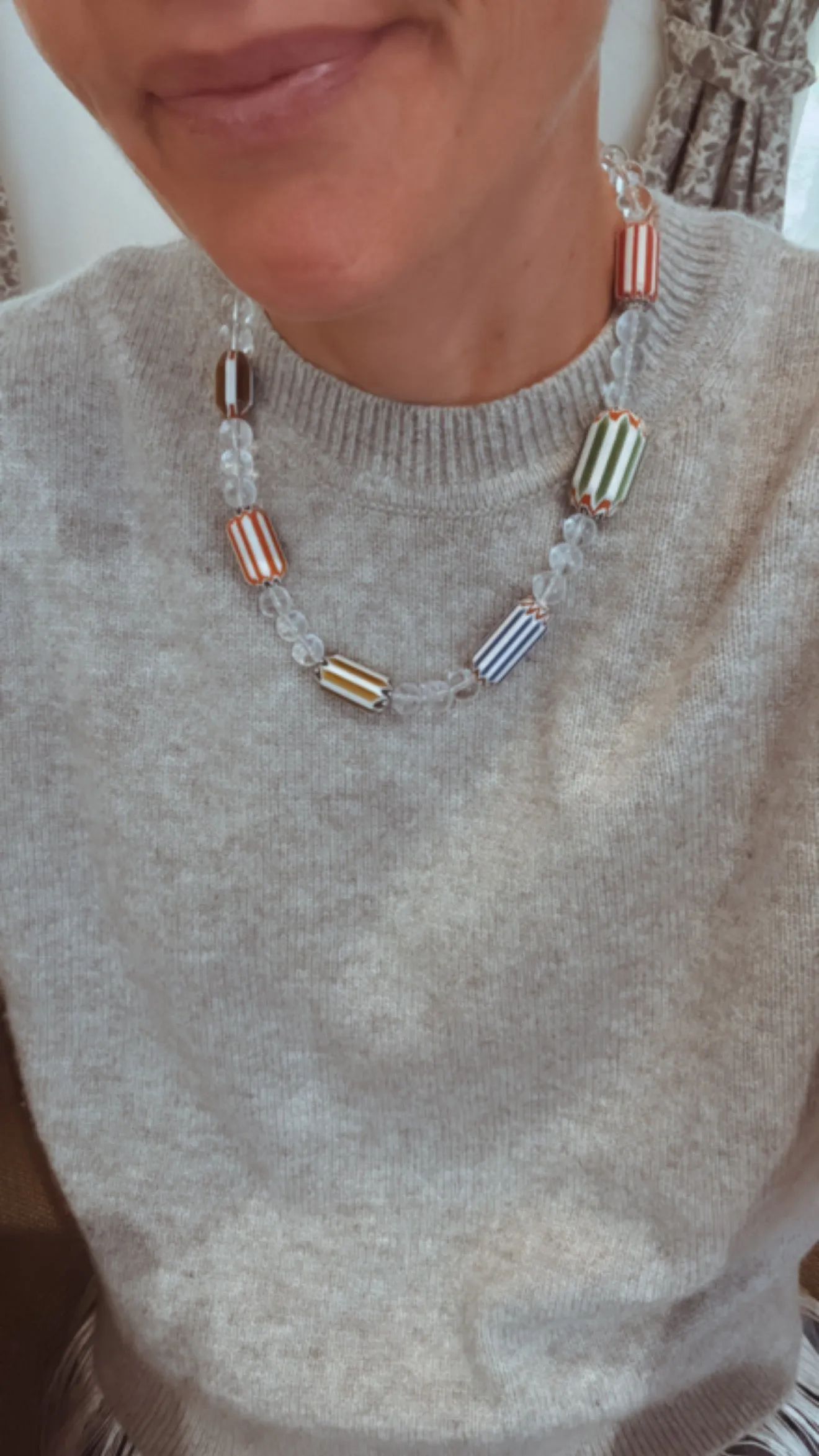 Cannes BonBon clear necklace