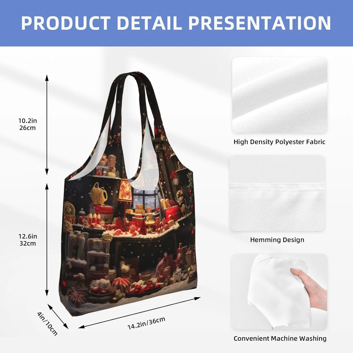Canvas Aesthetic Tote Bag forBeach Bag Shopping BagsShoulder Bag Reusable Grocery Bags