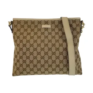 Canvas Bag Messenger Leather Big offer Quick-action sale Beige GG Gucci