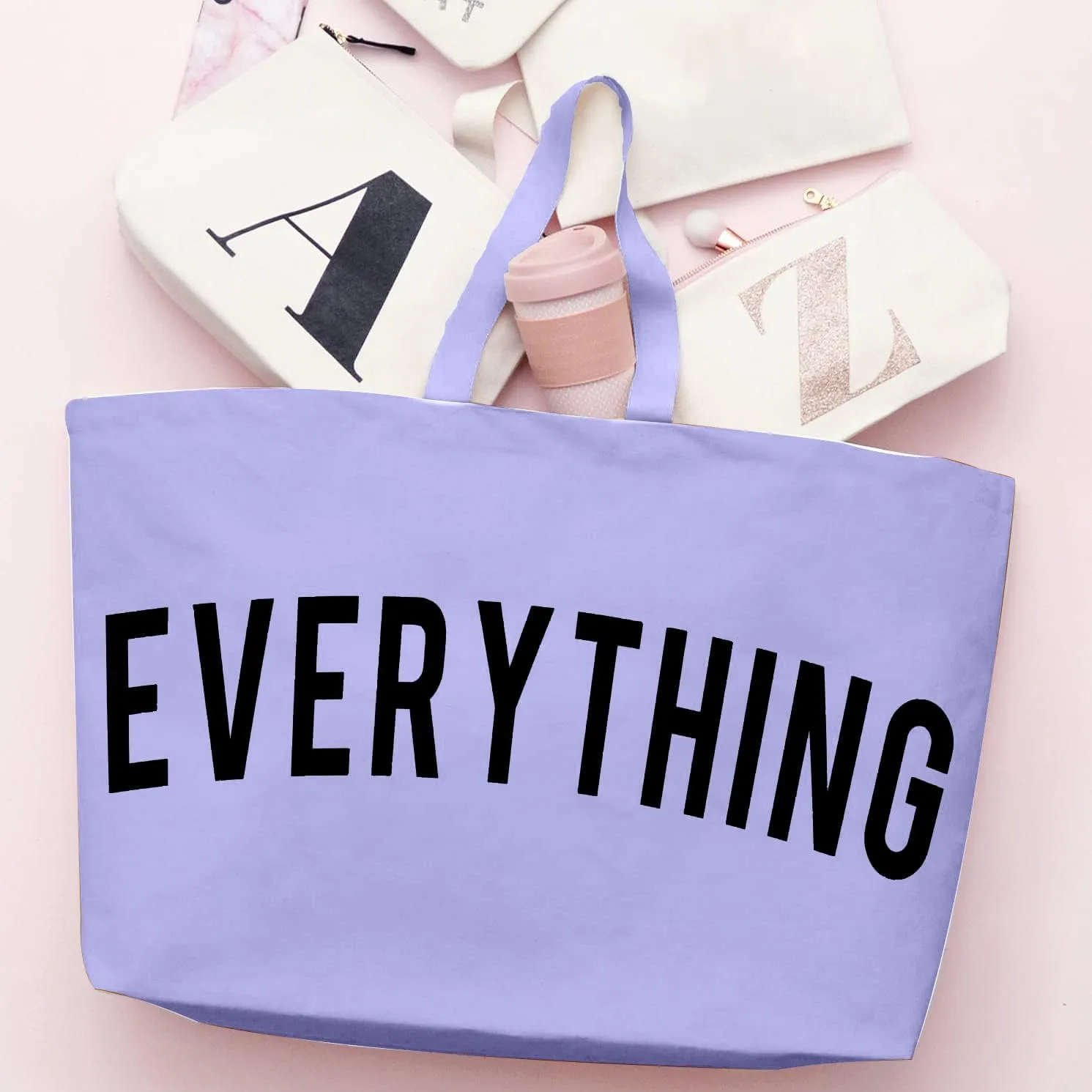 Canvas Tote Bag - Extra Large Shopping Beach Totes Bags Reusable Big Grocery Bag 28" x 8" x 16"