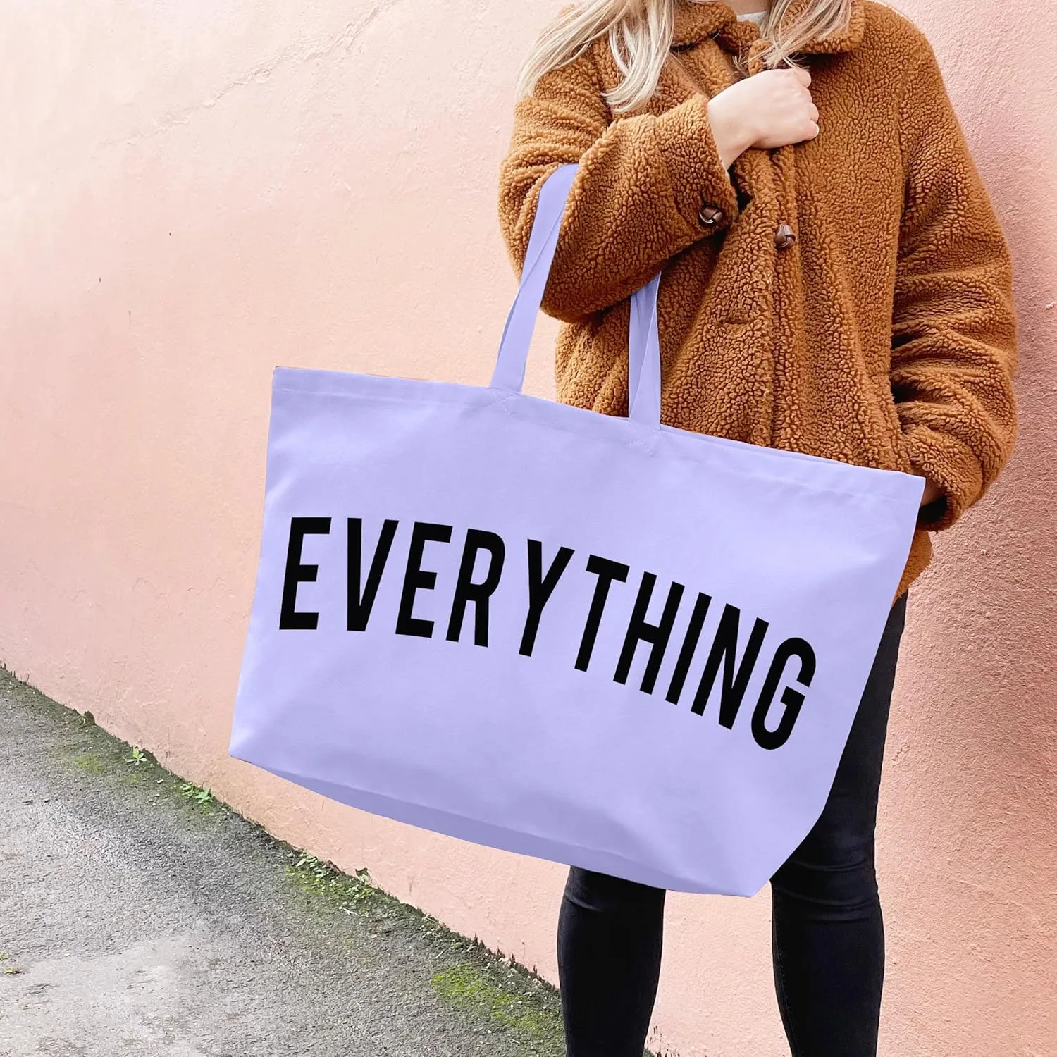 Canvas Tote Bag - Extra Large Shopping Beach Totes Bags Reusable Big Grocery Bag 28" x 8" x 16"