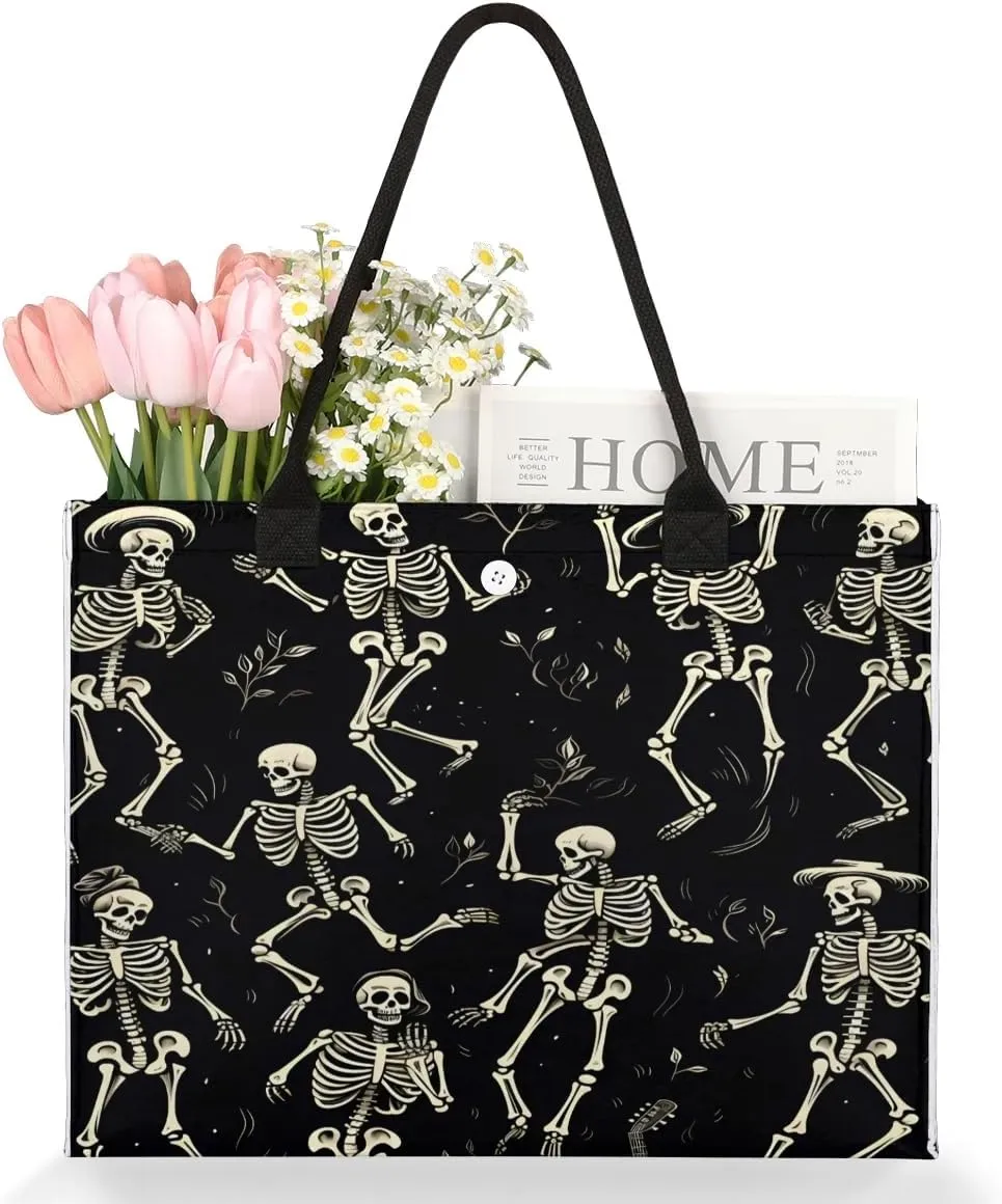 Canvas Tote Bags, Reusable Canvas Bags Use For Grocery Bags, Shopping Bags, Work, Daily Use