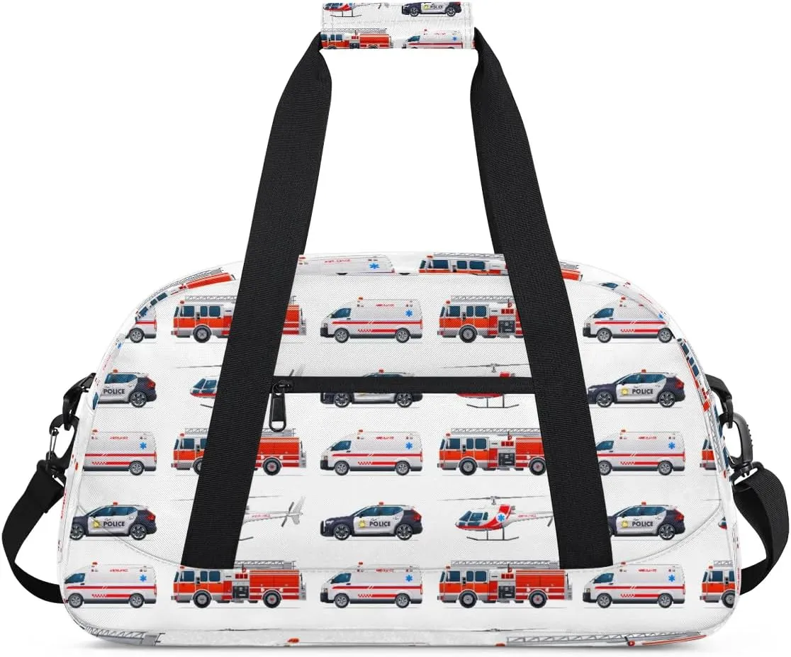 Car Airplane Kids Duffel Bag for Boys, Sports Gym Bag Overnight Travel Weekender Bag Lightweight Carry On Sleepovers Bag for School Practice Gymnastics