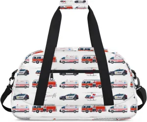 Car Airplane Kids Duffel Bag for Boys, Sports Gym Bag Overnight Travel Weekender Bag Lightweight Carry On Sleepovers Bag for School Practice Gymnastics