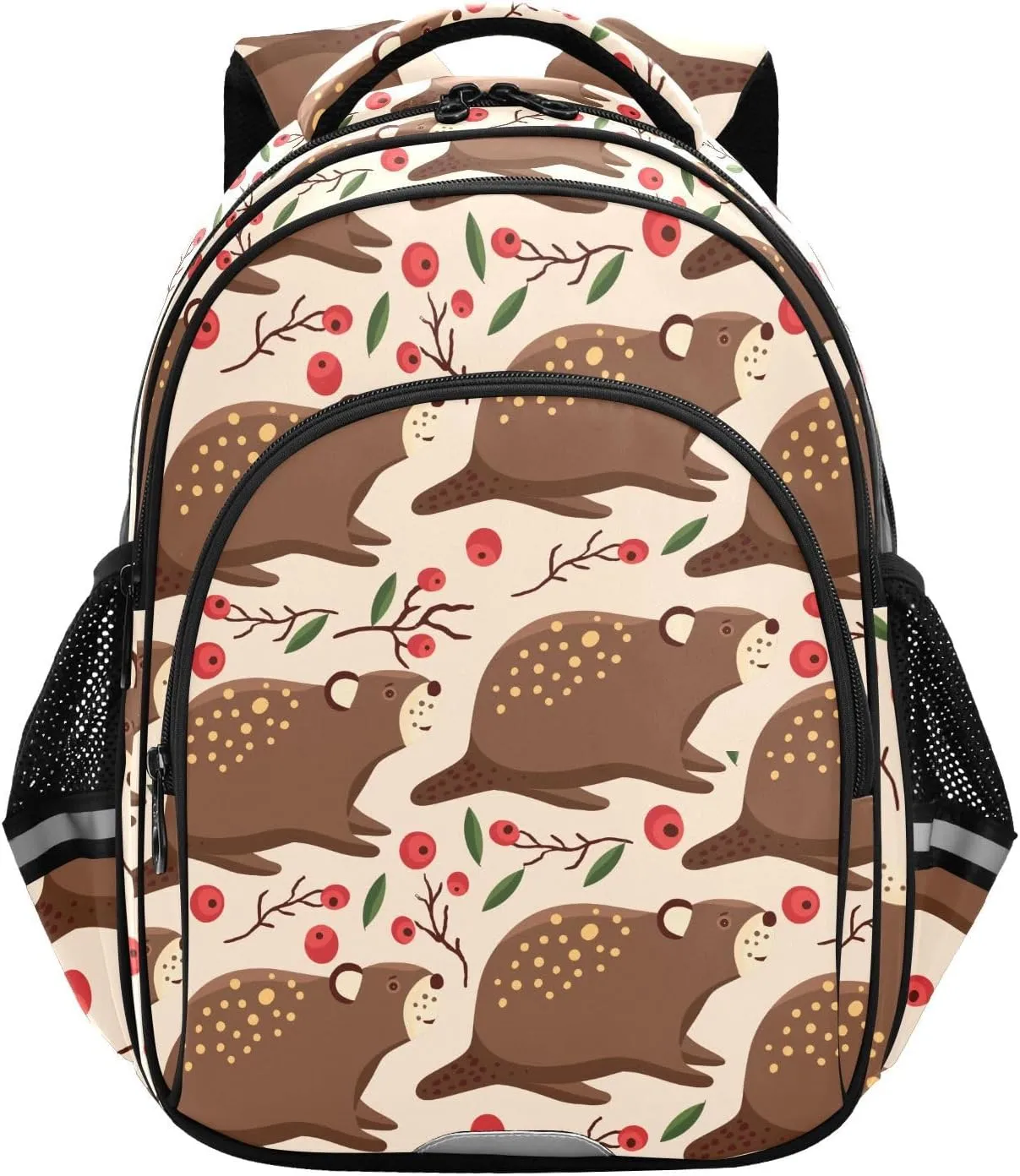Cartoon Cute Beaver Animal Backpack for Kids Elementary School Bag Boys Girls Bookbag Travel Backpack Daypack